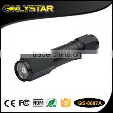 Onlystar GS-8087A 8+1 led aluminum multi function aaa dry battery long distance emergency safety flashlight laser torch