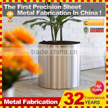 new design custom made steel design garden flower pot