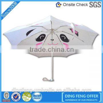 Promotional cheap 5 folding umbrella for gift around the world