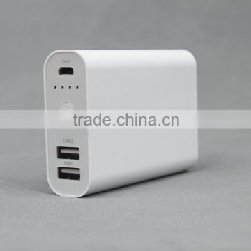 definition dual usb 7800mah power bank 5v 2.1a 1a UV finishing