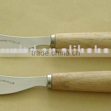 wood handle cheese spreader/butter knife/spreader set