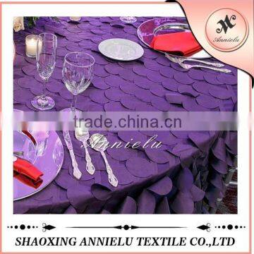 Wholesale petal taffeta chair cover and tablecloths