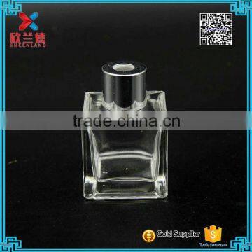 Wholesale 55ml square glass aroma diffuser bottle with screw cap