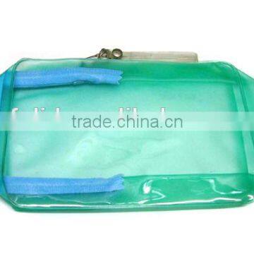 clear plastic printed custom made foldable shopping bag