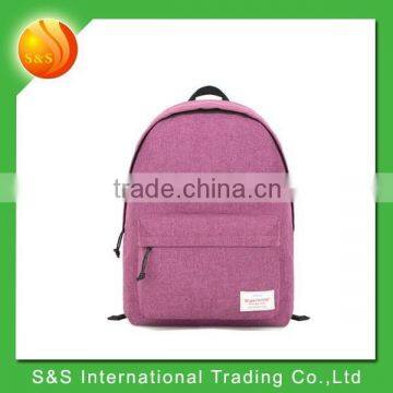 2015 new product pure canvas backpack wholesale