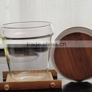 Top Quality 600ml Bamboo Lid Teapot Chinese Borosilicate Heat Resistant Teapot Glass Teapot photo-5