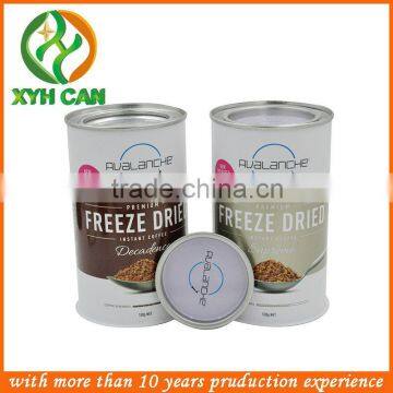 Hot Sale Custom Printed Coffee tin can Empty Coffee tin Cardboard Paper Coffee Cans