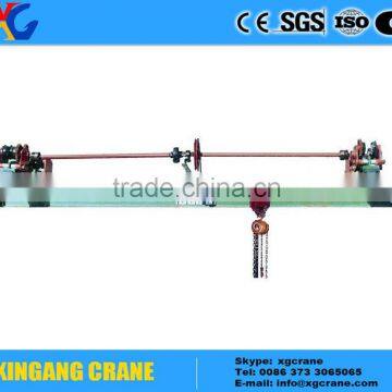 Manual Hand Operation Small Single Girder Bridge Crane