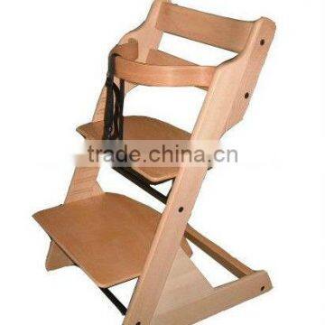 XN-LINK-C07 Wooden baby high chair