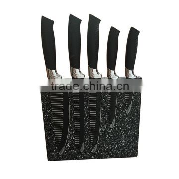 New Design 6 Piece Knife Set Including Magnetic Knife Block