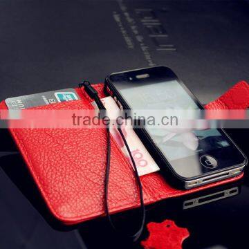 High quality sexy real leather case for iphone 4 4s