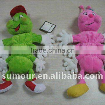 Plush Puppet Seires - 2 Colours Cute Huggie Caterpillar