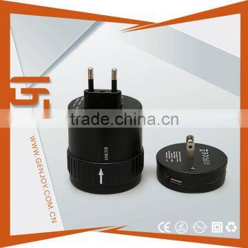 Universal World 4-In-1Travel Adapter Plug - Retail Packaging - Black photo-2