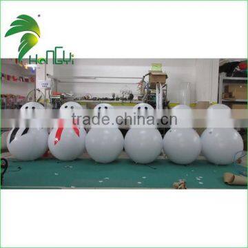 Standing Human Size Snowman Balloon / Christmas Decorating LED Inflatable Light photo-2