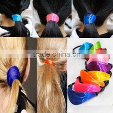 colorful elastic hair band ring holder