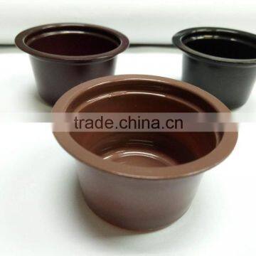 Hot sale empty Lavazza small plastic coffee capsule, factory price