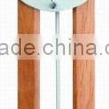 Glass wooden pendulum wall clock