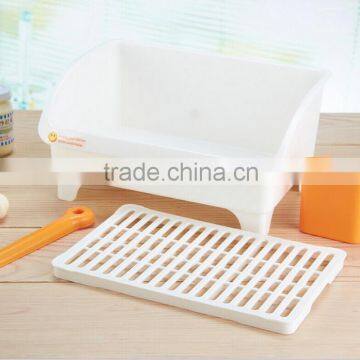 PP Plastic Dish Rack, Plastic Folding Dish Rack Drainer With Drip Tray Cutlery Holder Kitchen Sink Rack Plate Quality Choice photo-2