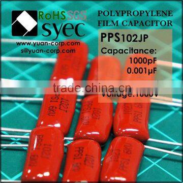 1000pF 1000VDC PPN 102J 1000VDC Polypropylene Film Capacitor photo-3