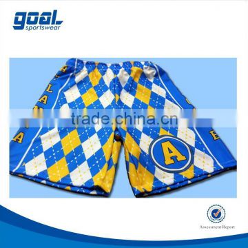 High quality economic 100%polyester lacrosse basketball short