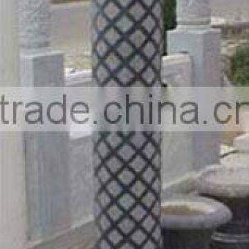 High quality and fashionable black marble balustrade stainless steel balcony railing