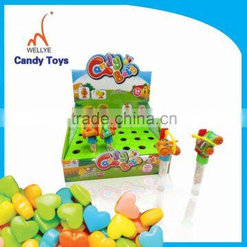 Small items wind up tank toy candy for promotion toy