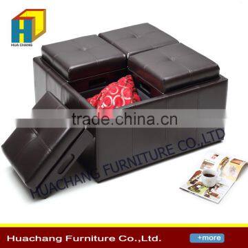 Hot Selling Leather Ottoman