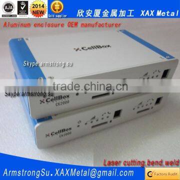 XAX81Alu OEM ODM customized laser cut bend weld sheet aluminum bespoke cross connection cabinets enclosure