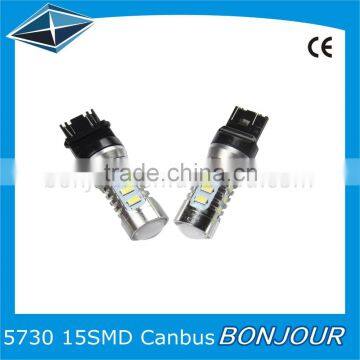 15 smd 5730 2835 Silver Aluminum With Lens Switch Brake Turning Light All Car Match