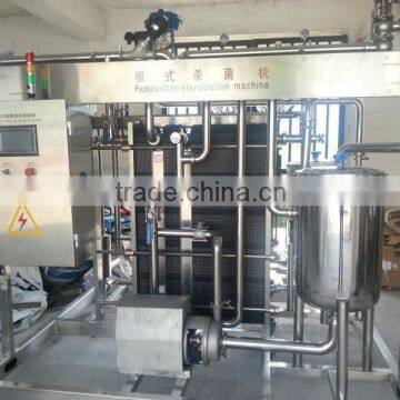 Plate milk pasteurizer