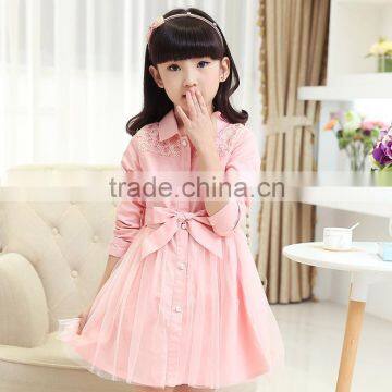 2015 latest child baby fashion model shirt dress