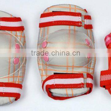 Transparent child's knee and elbow pads Wrist guard 6 pcs