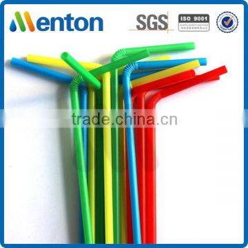 288mm Long high quality plastic drinking colorful flexible straws