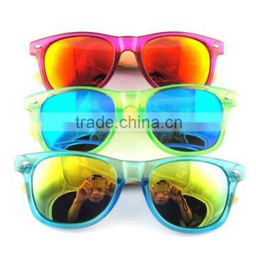 mirror polarized lenses plastic bamboo sunglasses/cheap bamboo sunglasses