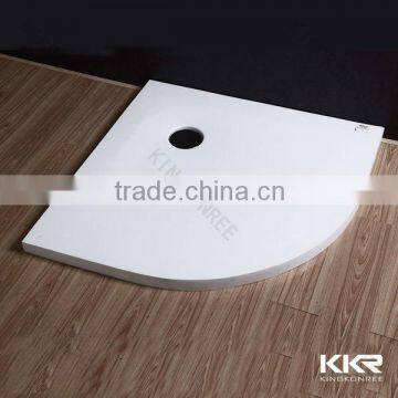 Sector shpae bathroom slate shower tray, solid surface shower tray