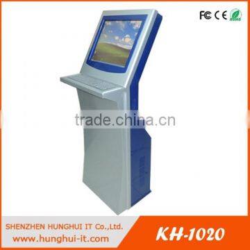 HungHui free standing self service kiosk machine with metal keyboard