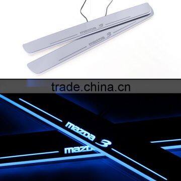 Car LED Welcome Pedal Decoration Door Sill Rubbing Strip For Mazda 3 Axela 2013 2014 2015                        
                                                Quality Choice