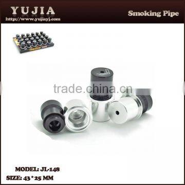 2015 YuJia popular hot selling metal smoking pipe wholesale tobacco pipe JL-148