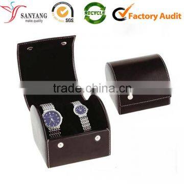 HOT SALE CUSTOM double watch packs leather wood plastic box for lovers