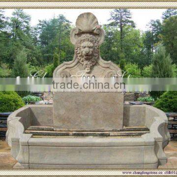 Antique Garden Wall Fountain, Lion Head Water Wall Fountain