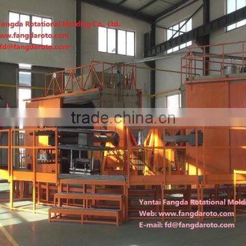 FD3-5100 Three arms rotomolding machine, rotational molding machine, carousel rotomolding machine