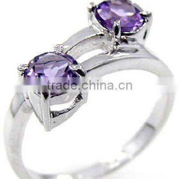 Beautiful ! Amethyst Ring & .925 Sterling Silver Ring Jewelry Wholesale Silver Jewelry