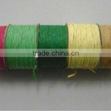 HOT SALE! 2mm 20M Wired Paper Raffia Ribbon Spool, Wired Paper Cord