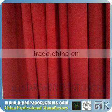 RK flame resistant fabric curtain with curtain rod for wedding,party,event