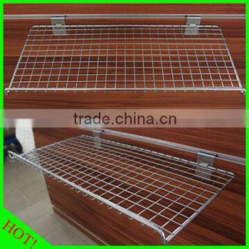 Supermarket Slatwall Wire Mesh Shelves