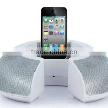 Speaker with dock for iPod/iPhone (phone docking/charger docking station speaker/docking station for ipod)