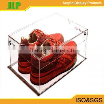 clear acrylic plastic 3mm acrylic shoe box ,clear plexiglass shoe box