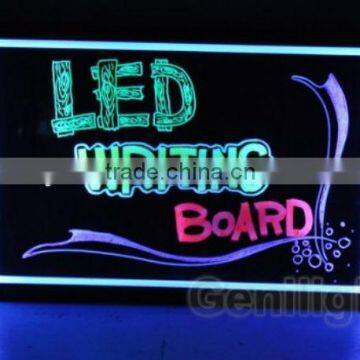 Colorful acrylic led writing board