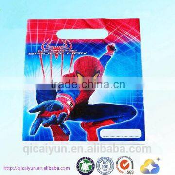 carton die cut handle plastic bags, popular plastic handle bags, plastic bags with die cut handle