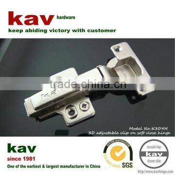 3D cam adjustable invisible wooden door hinge with hydraulic cylinder